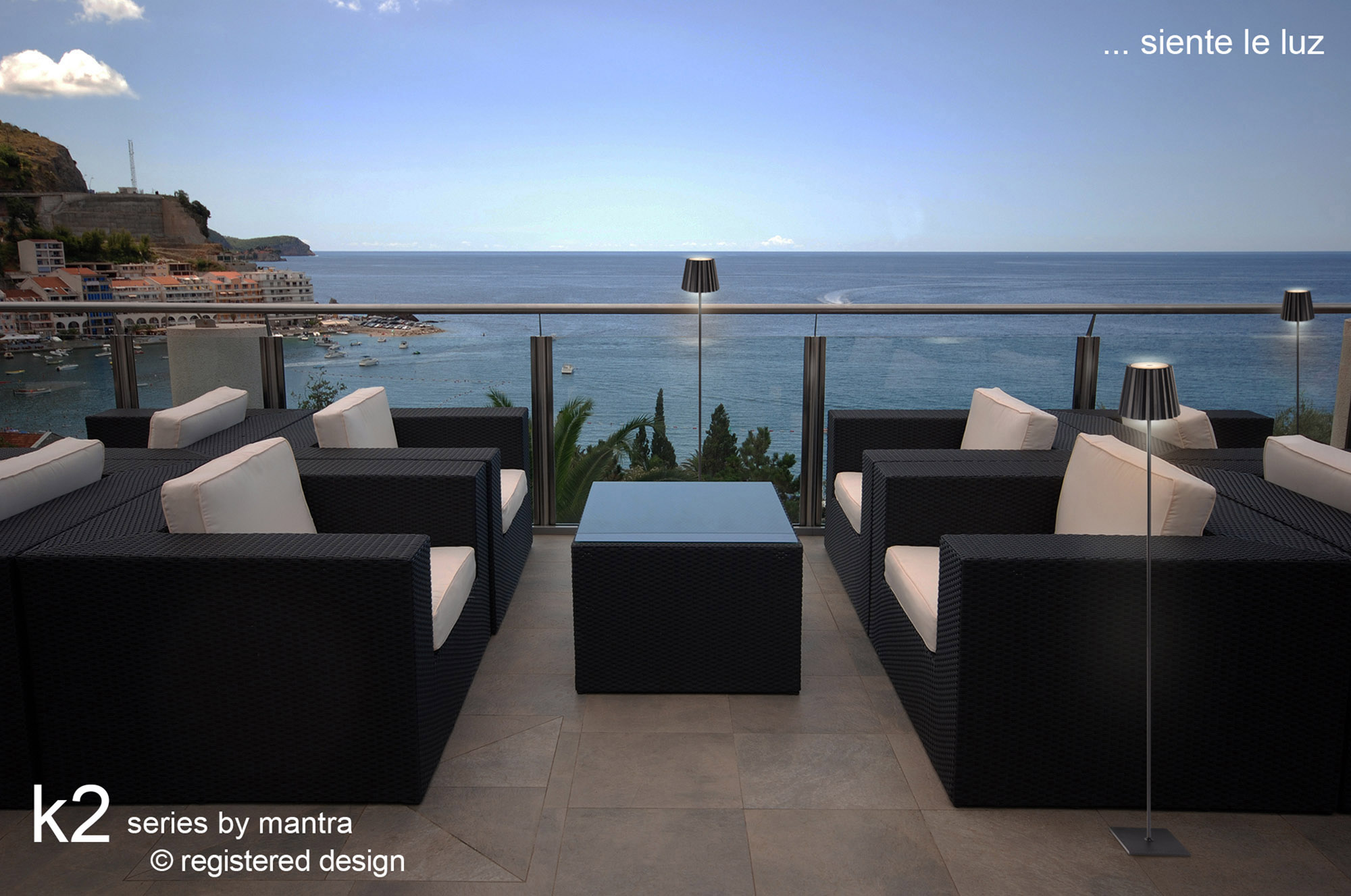 K2 Cordless Exterior Lights Mantra Fusion Battery & Portable Lamps